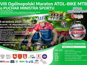 VIII Ogólnopolski Maraton ATOL-BIKE MTB o PUCHAR MINISTRA SPORTU i NAGRODY BURMISTRZA KRAŚNIKA